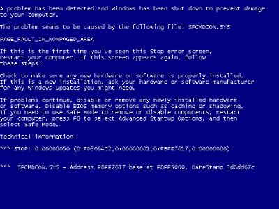Нажмите на изображение для увеличения
Название: 640px-Windows_XP_Blue_Screen_of_Death_(PAGE_FAULT_IN_NONPAGED_AREA).svg.jpg
Просмотров: 326
Размер:	19.9 Кб
ID:	20451